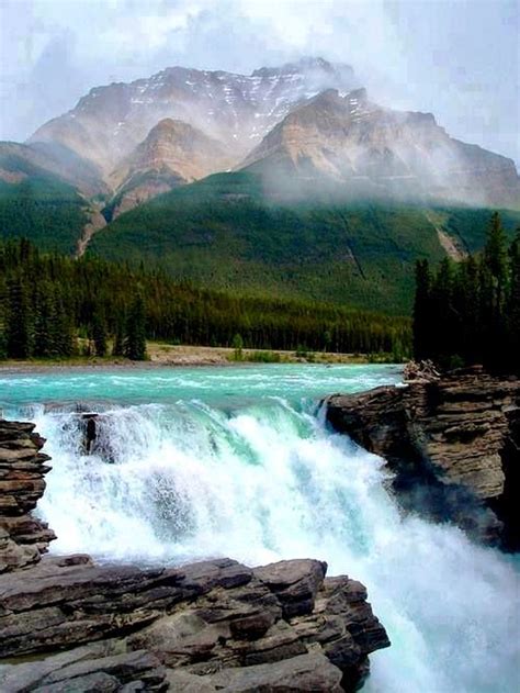 Athabasca Falls Jasper National Park Canada National Parks Wonders