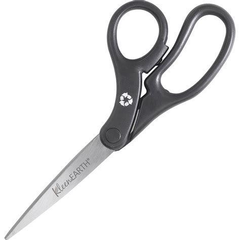 Westcott Kleenearth Stainless Steel Scissors Black Plastic Handle 8