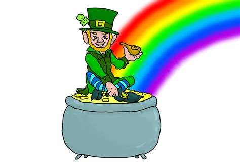 Download Leprechaun Rainbow Elf Royalty Free Stock Illustration
