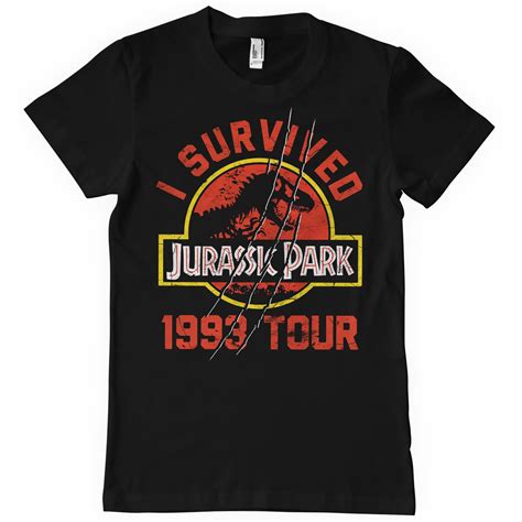 Jurassic Park I Survived 1993 Tour T Shirt Shirtstore