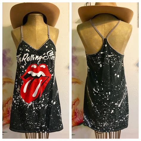 T Shirt Dress Rolling Stones Dress Vintage Concert T Shirt Etsy