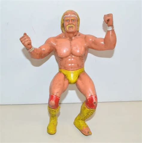 Vintage Ljn Wwf Hulk Hogan Action Figure Rubber Wrestling