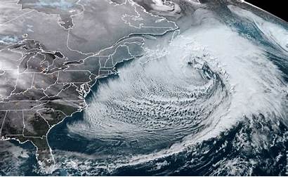 Cyclone Bomb Storm Canada Blizzard Newfoundland Satellite