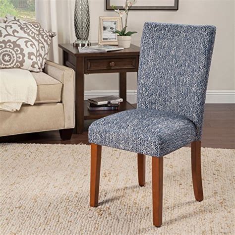 Homepop Parsons Classic Upholstered Accent Dining Chair Set Of 2 Navy