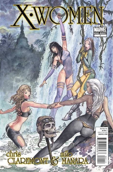 X Women 1 Milo Manara Marvel One Shot Kitty Pryde Rogue Etsy