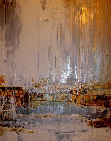 October Snow By Brian Messina Abstract Painting