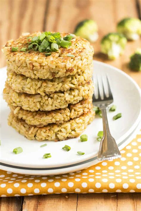 Broccoli Cheese Rice Cakes