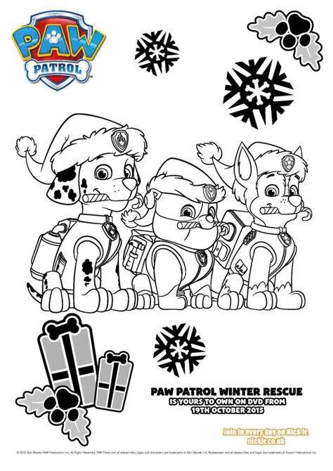 Er hat spezialisierte krallen, mit. myToys_Paw Patrol Ausmalbilder_Winter Rescue | myToys-Blog