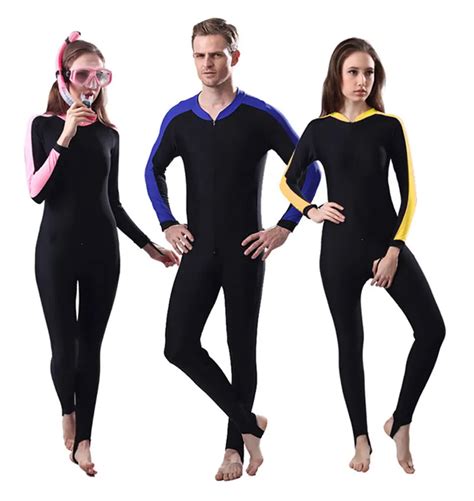 lycra dive skin full body skin basic wetsuit rash guard for women and men one piece swim suit