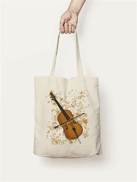 Cello Canvas Tote Bag Cellist Bag Cello Player Cello Etsy