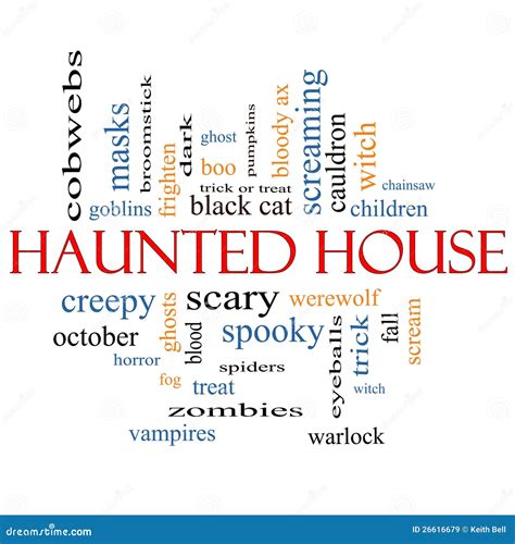 Haunted House Word Cloud Concept Royalty Free Stock Images Image
