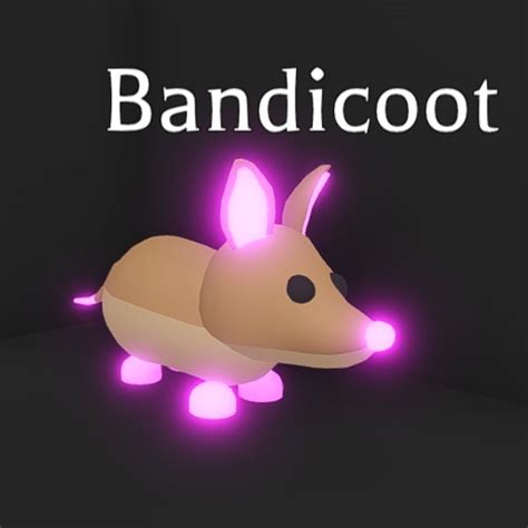 Pet Neon Bandicoot Adopt Me Game Items Gameflip
