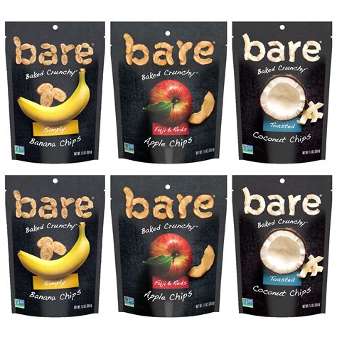 Bare Baked Crunchy Apple Chips Banana Chips And Coconut Chips
