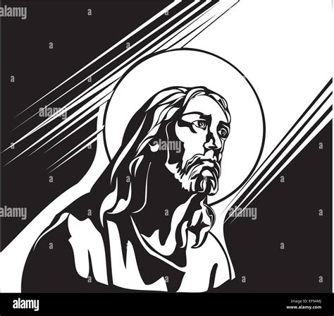 Side View Jesus Stock Vector Images Alamy