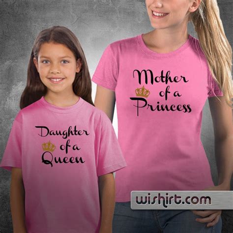 T Shirts Mother Of A Princeprincess Sondaughter Of A Queen Prenda