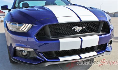 2015 2017 Ford Mustang Racing Stripes Hood Decals Stallion Graphics