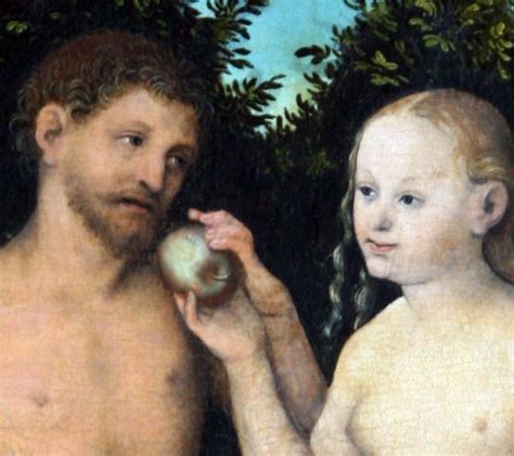 Adam And Eve Canvas Art Print By Cranach The Elder