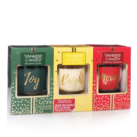 33 Value Yankee Candle Holiday Small Jar Candle Trio Set Balsam