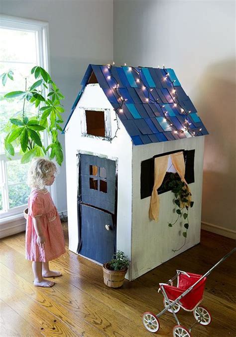 20 Awesome Cardboard Playhouse Design For Kids Homemydesign