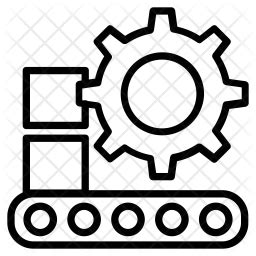 Machinery Production Icon of Line style - Available in SVG, PNG, EPS ...
