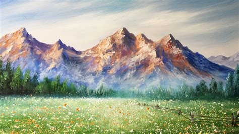 Acrylic Mountain Paintings