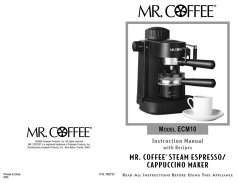 Mr Coffee User Manualnew Daily Offers