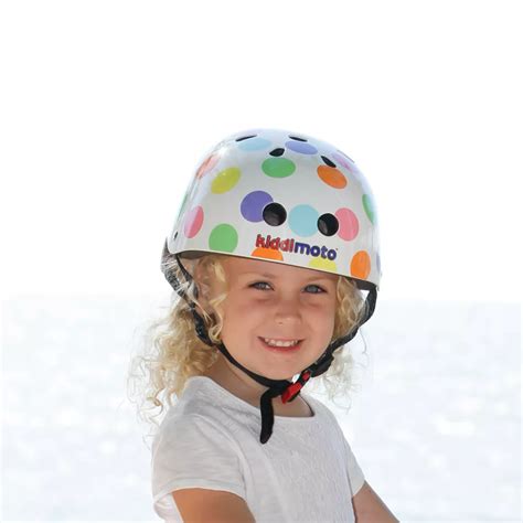 Kiddimoto Pastel Dotty Helmet Small