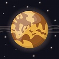 Espacio del sistema solar del planeta mercurio | Vector Premium
