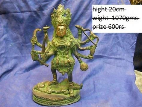 Golden Gold Plated Brass Kali Statue At Rs 1000piece In New Delhi