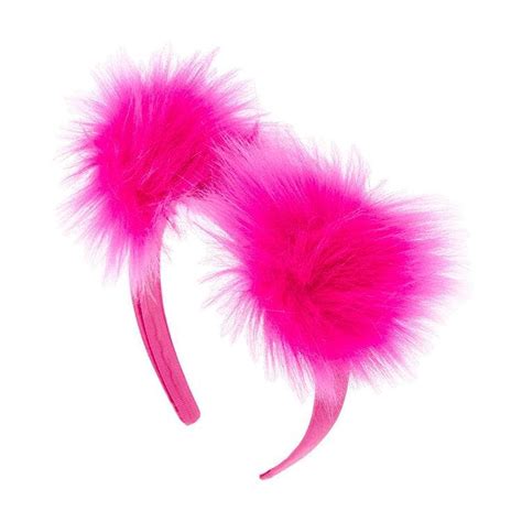 Hot Pink Furry Headband Claires Accessories Kids Party Craft For Less
