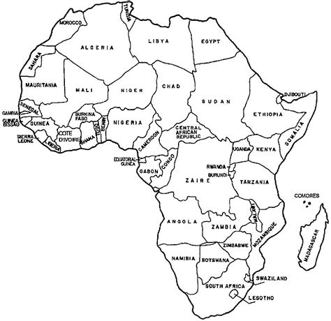 A blank map of africa is available in several formats, such as africa blank map outline, printable map of africa, transparent png map and practice worksheet map of africa. Africa Map Coloring Pages at GetColorings.com | Free printable colorings pages to print and color