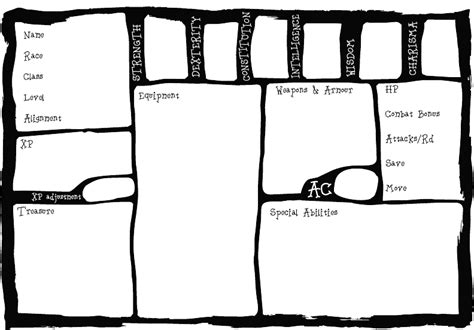 Shouting Into The Void Simple Character Sheet