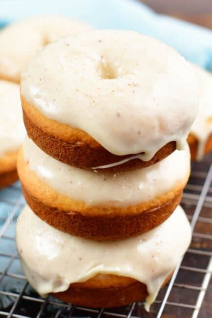 Glazed Baked Eggnog Donuts Will Cook For Smiles