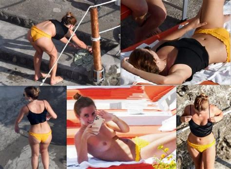Emma Watson Nude Sunbathing Cumception
