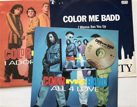 color me badd i wanna sex you up all 4 love with cd i adore 3 x 12 record ebay
