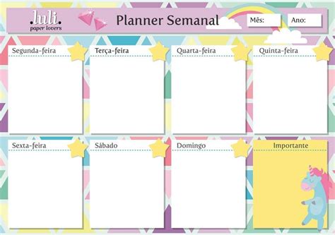 Tabela De Planejamento Semanal Para Imprimir Modelos Weekly Planner