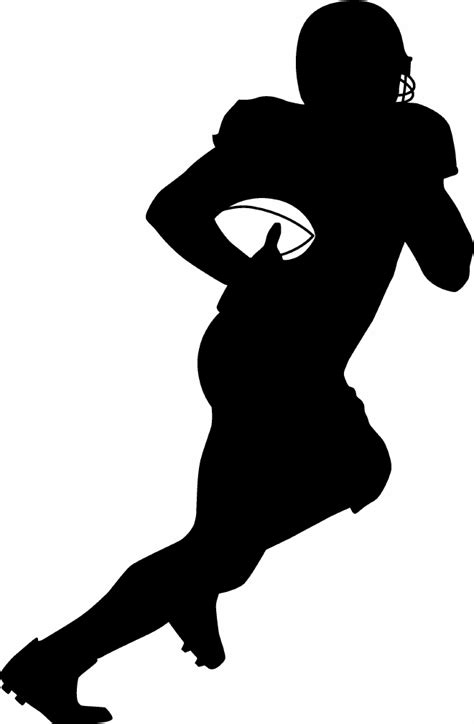 Clip Art Playing Football Clipart Black And White Malaynesra