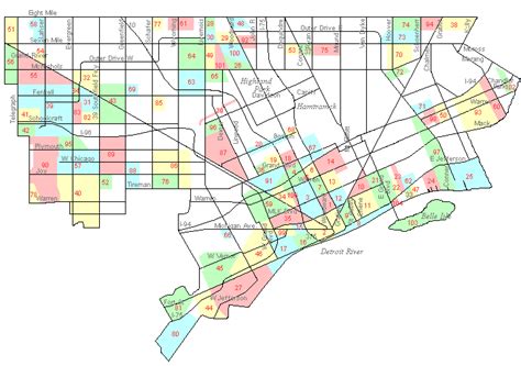 Detroit Neighborhoods Map Detroit Mappery