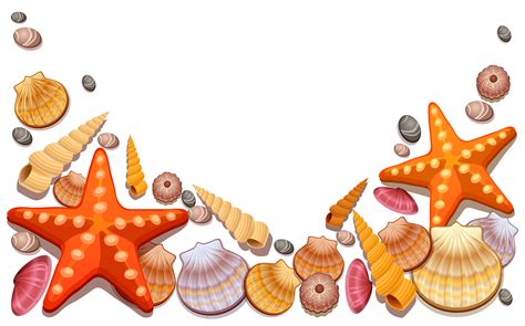Seashells On Beach Clipart Clip Art Library