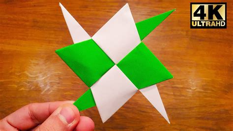 How To Make An Easy Paper Ninja Star Shuriken Origami Youtube