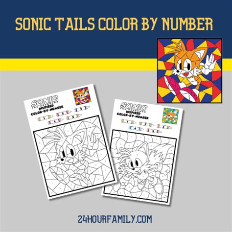 Sonic Tails Color By Number Archives