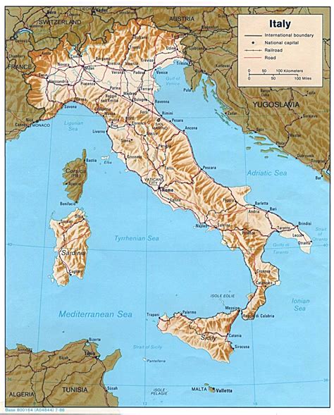 Detailed Political Map Of Italy With Relief Vidi Vrogue Co