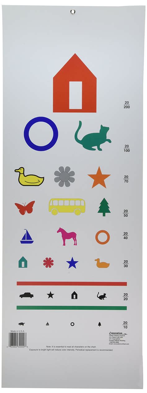 Printable Kindergarten Eye Chart
