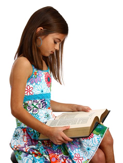 Free Photo A Pretty Young Girl Reading A Book Beautiful Learning