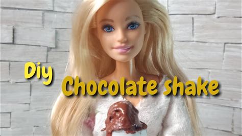 Diy Chocolate Shake For Dolls Youtube