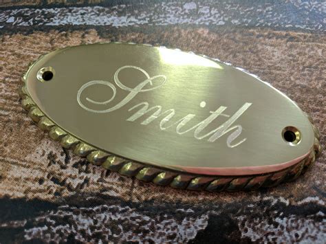 Brass Engraved Decorative Name Plates By Cecorporateandsports On Etsy