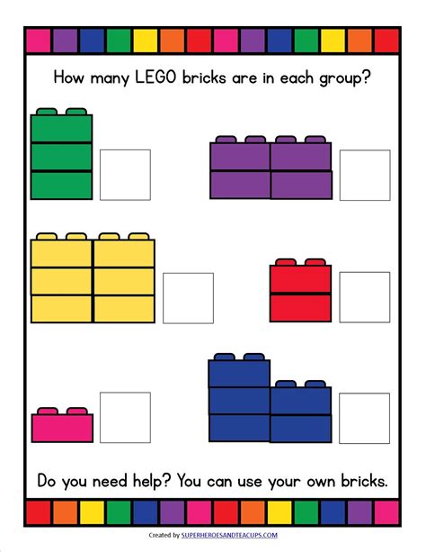 LEGO Early Math Pack Free Printable Learning Ideas For Parents Early Math Math Lego