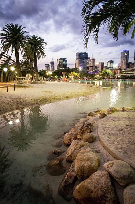 South Bank Beach In Brisbane Photograph By Yves Andre Fine Art America