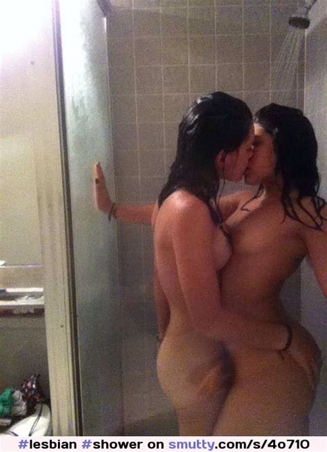 Lesbian Shower Kissing