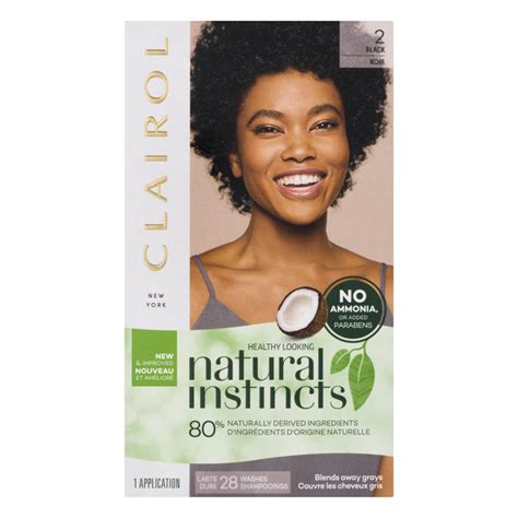 Save On Clairol Natural Instincts Semi Permanent Hair Color Black 2